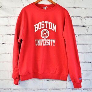 Vintage Y2K Champion Boston University Terriers Crewneck Sweatshirt L